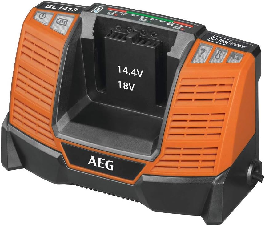 AEG BL1418 4932464542 Akku Ladegerät (14-18V, Ladestandsanzeige, für PRO Li-Ion Akkus, schnelle Lade