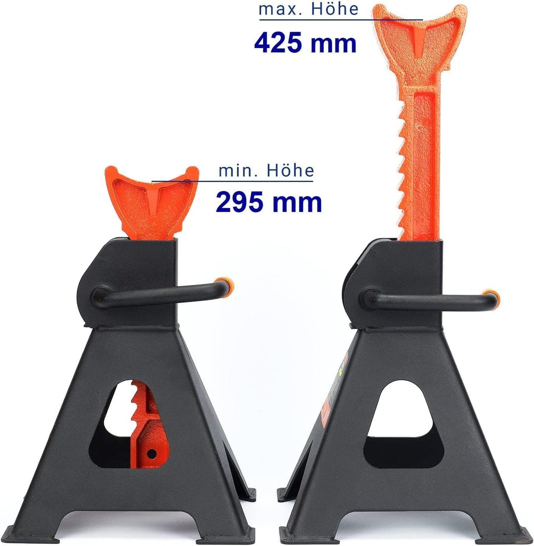 Unterstellböcke 3T, 295-425 mm, Wagenheber Ständer Modellwahl Wagenbock Werkstattstände Profi Reifen