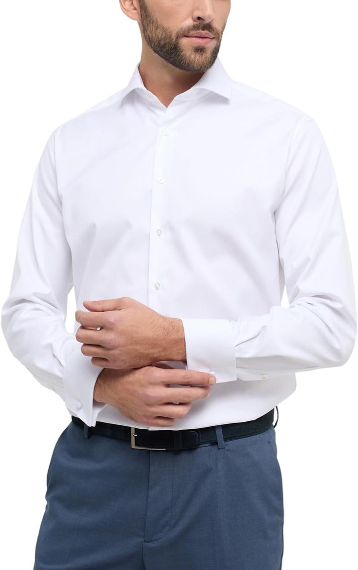eterna Herren Cover Shirt MODERN FIT 1/1 weiss 45_H_1/1
