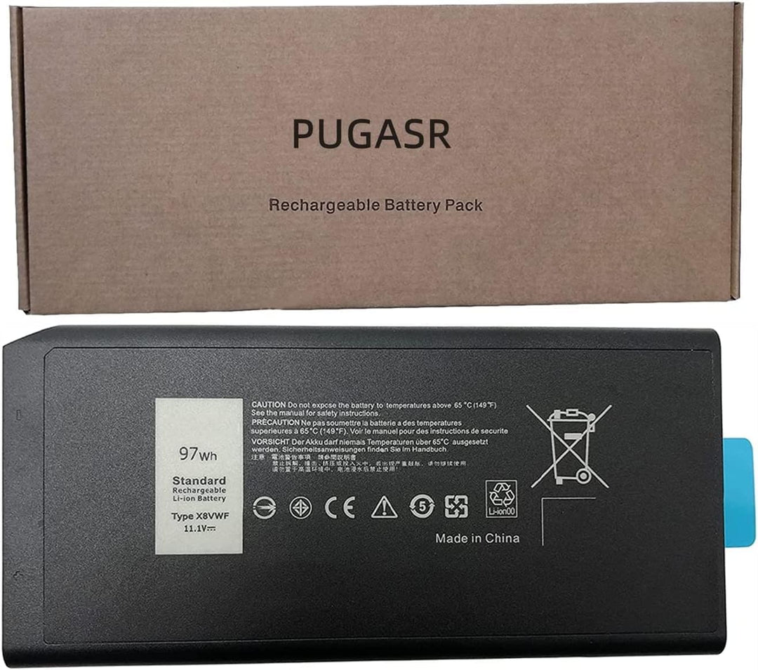 PUGASR X8VWF Laptop Akku Kompatibel mit Dell Latitude 14 Rugged 5404 5414 E5404,14 Rugged Extreme 74