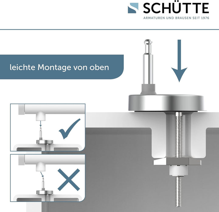 SCHÜTTE WC-Sitz Duroplast CARRIBEAN, Toilettensitz mit Absenkautomatik und Schnellverschluss für die