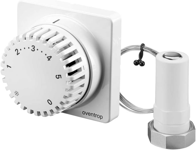 Oventrop 1012295 Thermostat Uni FH mit Fernverstellung Kapillarrohr 2000 mm, weiss