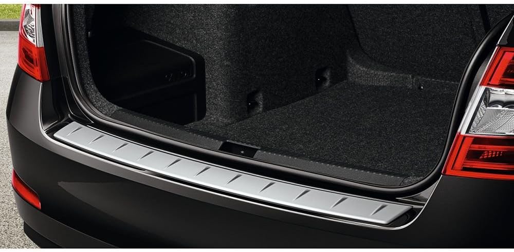 Skoda 5E9064711B Ladekantenschutz Heckschutzleiste Schutzleiste Stossfänger Silber (nur für Combi)