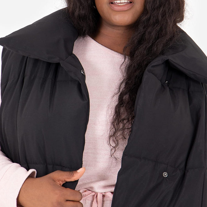 Lovedrobe Damen Ladies Womens Gilet Sleeveless Winter Jacket Coat Long Quilted Body Warmer Plus Size