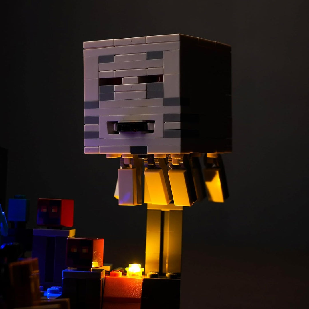 LocoLee Licht Kompatibel mit Lego Nether Portal Ambush, Nur Lichter Set - Kein Modell, Licht Beleuch
