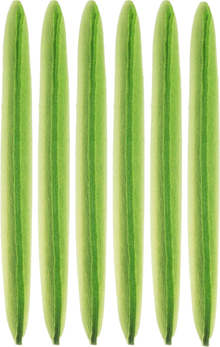 Brandsseller Sitzkissen Filz Eckig 6er Set 35x35x2 cm Stuhlkissen Sitzauflage Gepolstert Grün, Grün