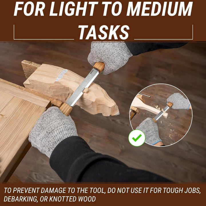 BeaverCraft DK2s Zugmesser mit Lederscheide, Holzbearbeitungswerkzeug, 10,9 cm, Zugmesser, Holzschni