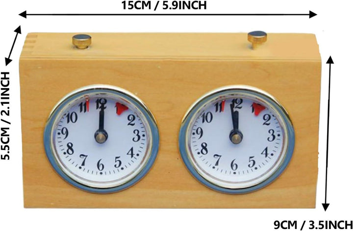 Schachuhr Timer, Mechanische Schachuhr, Professionelle Schachuhr Analog Wettbewerb Timer, Timing Too