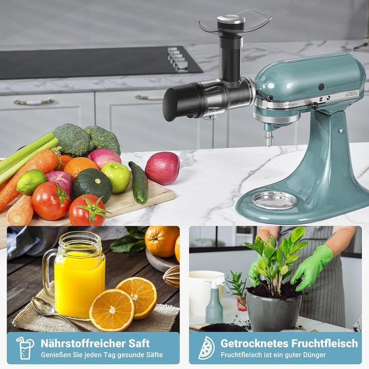 Entsafterzubehör Für Kitchen Aid-Zubehör - Entsafter Aufsatz Set Für KitchenAid Mixer - Entsafter-Zu
