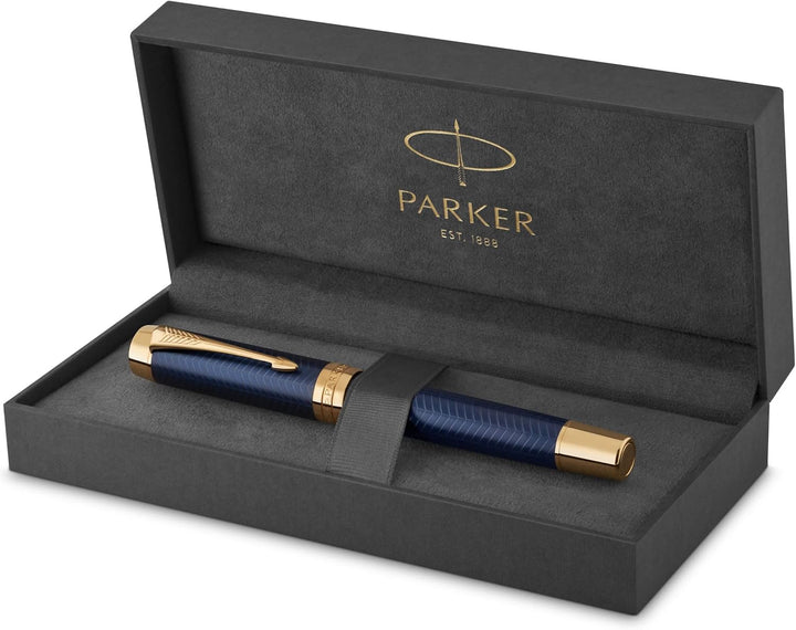 Parker Duofold Prestige Füller | Blue Chevron | Grösse Centennial | Füllfederhalter mit mittlere Fed