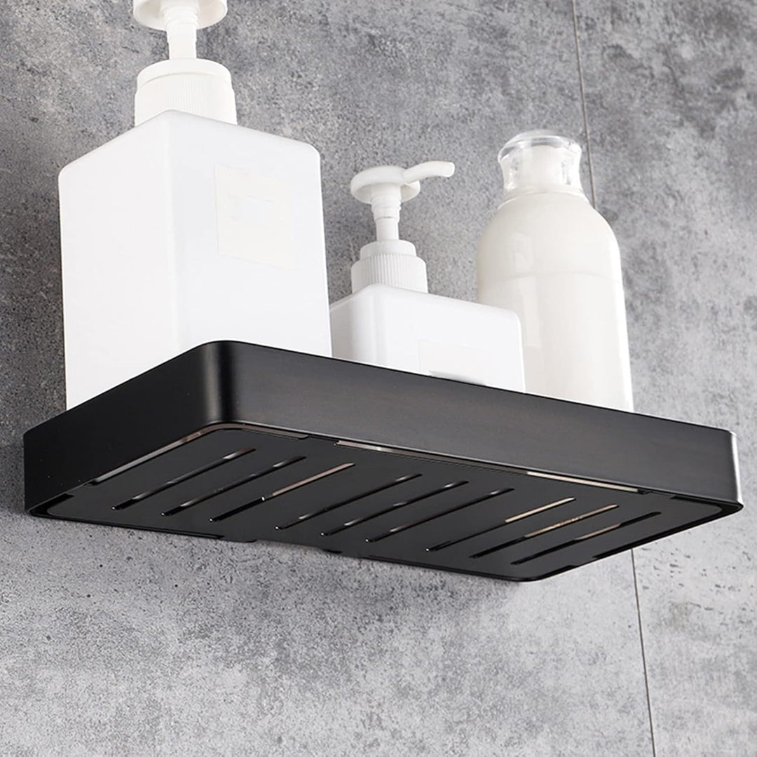 Bad-Regal-Lagerung, Wandhalterung Edelstahl Halter Abflussregal Regal, Combo Organizer Korb für Bad