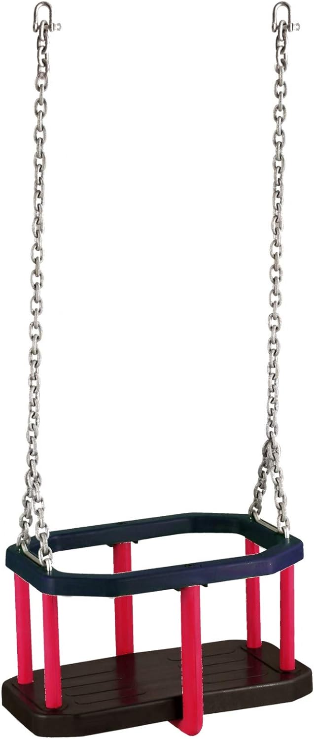 Schaukelsitz Babysitz aus Gummi mit 3m Ketten verzinkt, Kettensatz, Baby-Schaukelsitz, Kleinkindscha