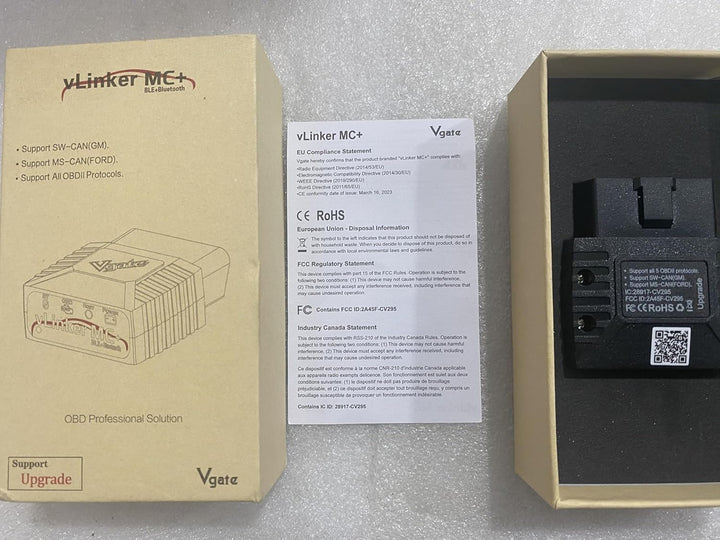 vLinker MC+ Mini Bluetooth OBD II Scanner Adapter Auto Diagnose Scan Tool und Codeleser fĂŒr iPhone u