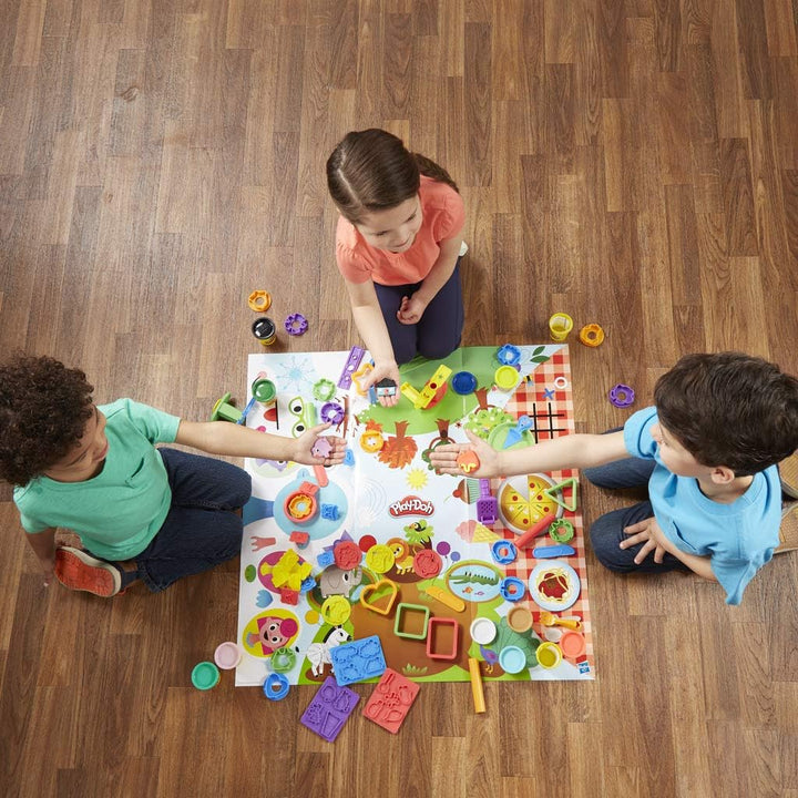 Hasbro Play-Doh E2542F03 Grosse Knetparty, Knete, Mehrfarbig Single, Single