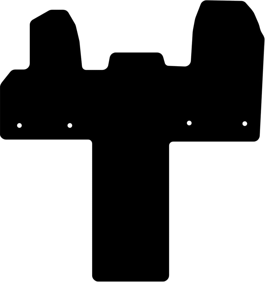 Kovvar Fussmatten passend für Ford Transit 2019-2025 Passend zur Ausführung: Wohnmobil | Automatik |