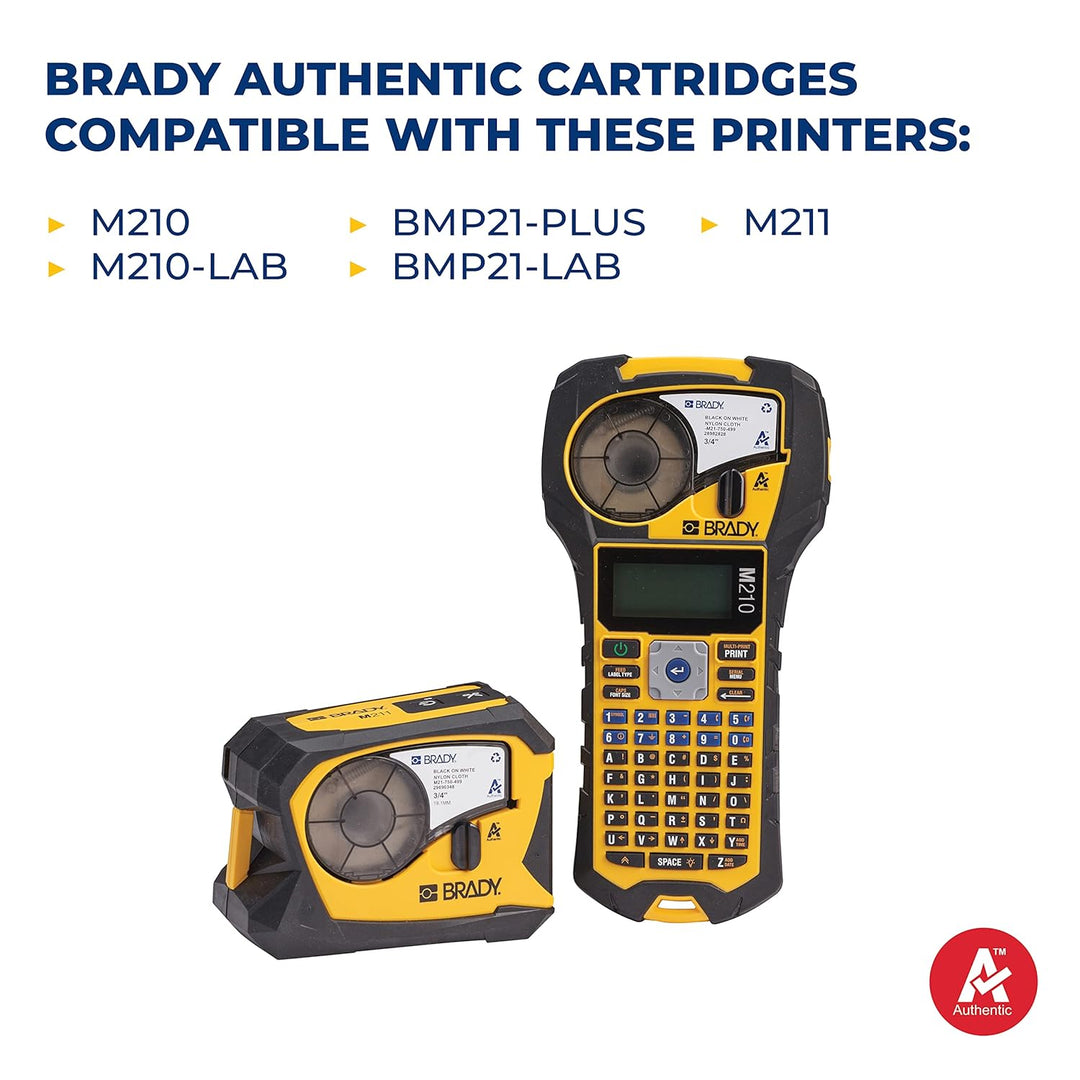 Brady M21-750-488 Tape for Lab Pal, Polyester, 19.1 mm, White