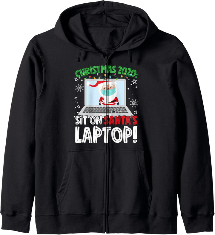 Christmas 2020: Sit On Santa's Laptop Kapuzenjacke