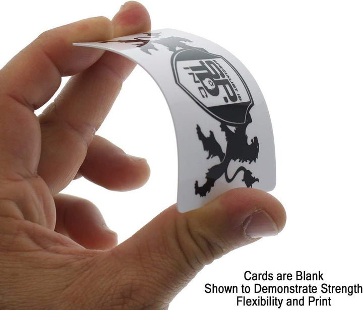 Blanko PVC-Karten für ID Badge Drucker – Graphic Qualität Weiss Kunststoff CR80 30 mil (cr8030) durc