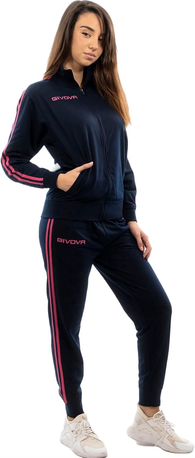 Givova Unisex Anzug Schule Senior Sportoutfit XL blau/fuxia, XL blau/fuxia