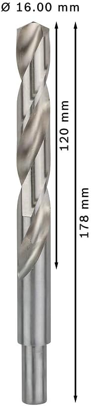 Bosch Professional 4x HSS-G Metallbohrer (für Metall, Ø 16 mm, Robust Line, Zubehör Bohrmaschine) Ø