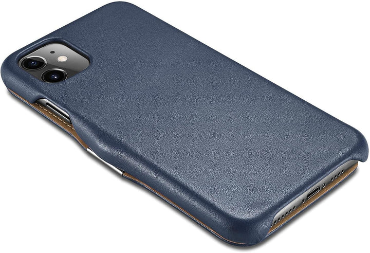 Mobiskin Hülle kompatibel mit Apple iPhone 11 (6,1 Zoll), Handyhülle mit echtem Leder, Case, Schutzh