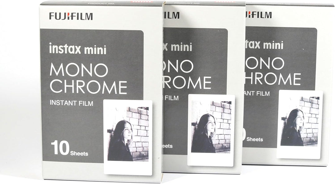 Fujifilm instax 3x10 Film mini Kamera, Monochrome WW1 schwarz/weiss