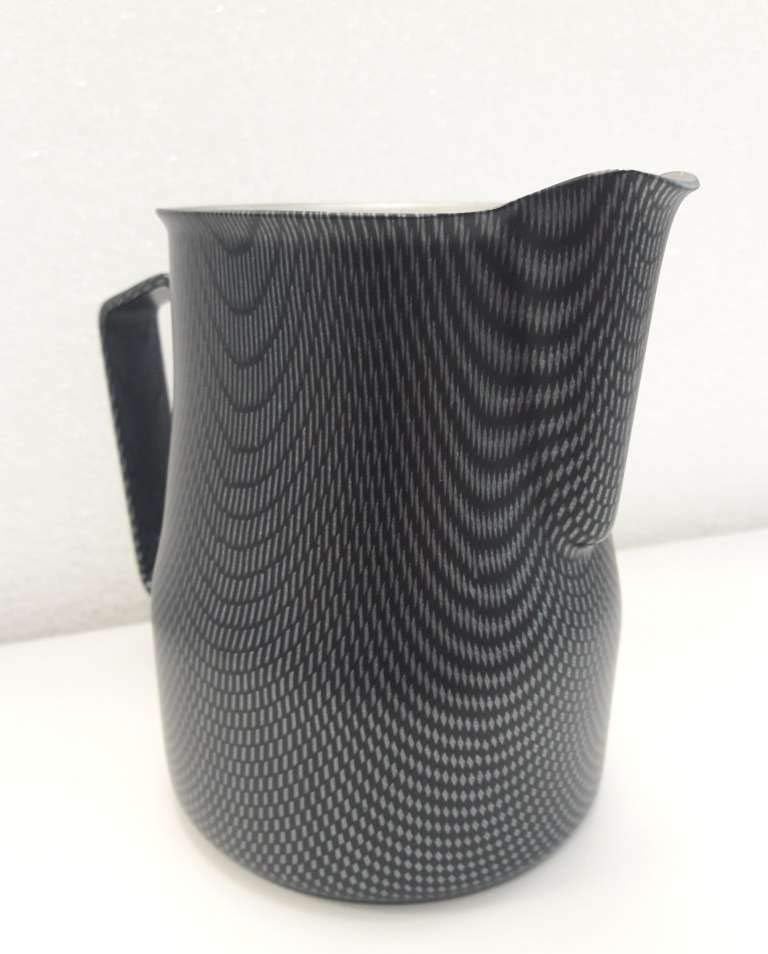 Metallurgica Motta Milchkännchen »Europa« | Edelstahl | Carbon Look | Lattiera | 0,50 l, x, braun