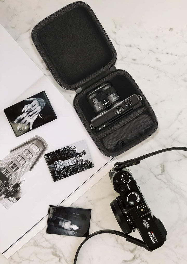 co2CREA case Harte Kameratasche Etui Tasche für Canon EOS M200 Systemkamera, Nur Hülle, für Canon EO
