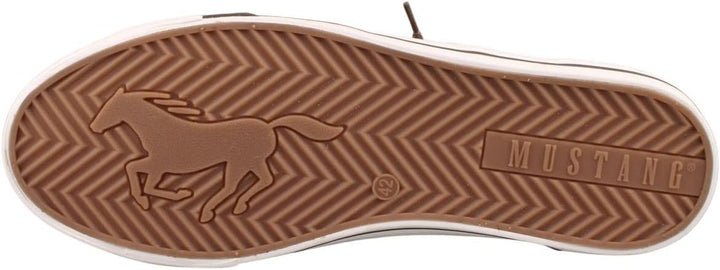 MUSTANG Herren Sneaker Schnürhalbschuh 48 EU Cognac, 48 EU Cognac