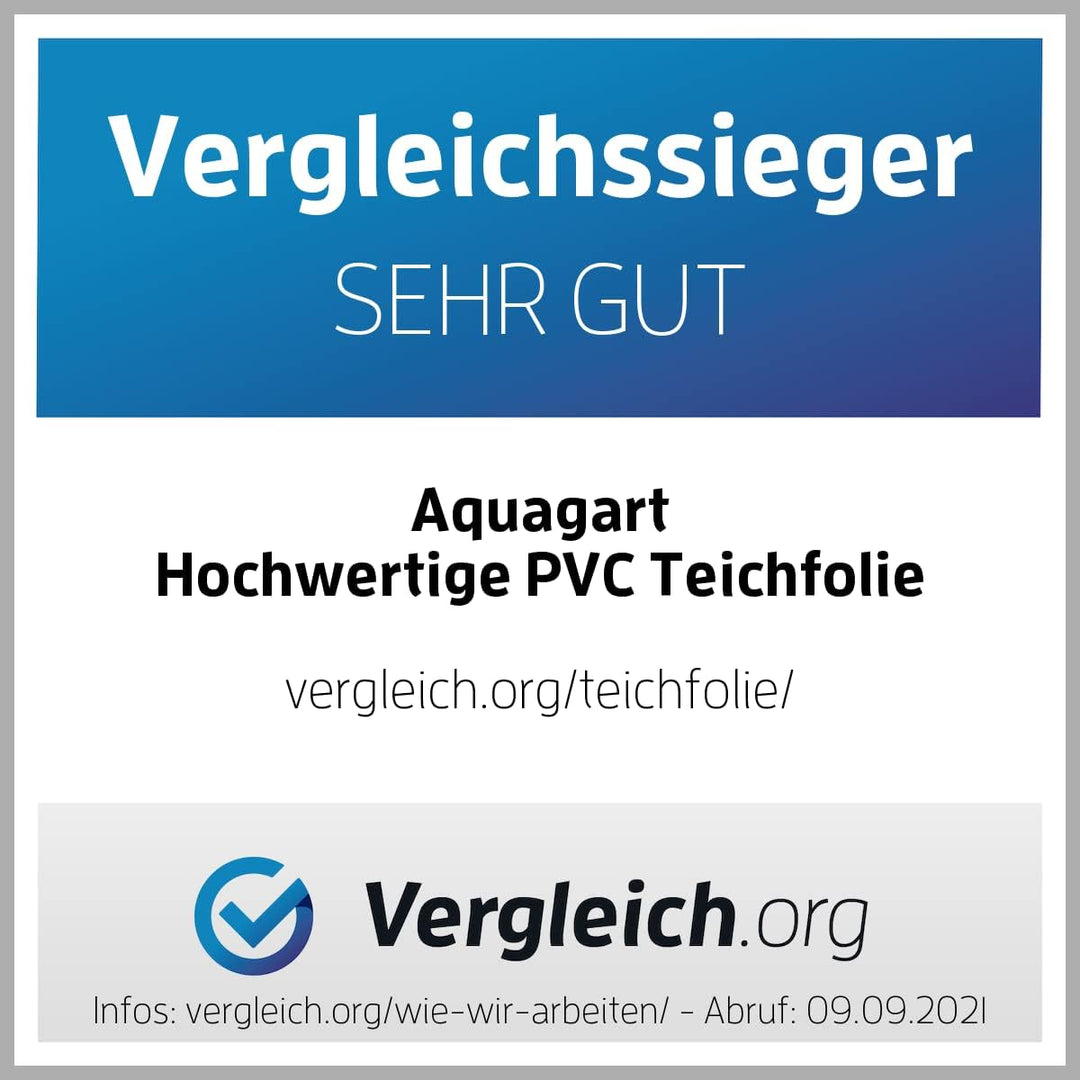 Hochwertige PVC Teichfolie 0,5mm Stärke 2m x 6m I Fisch und Pflanzenfreundlich, UV- und witterungsbe