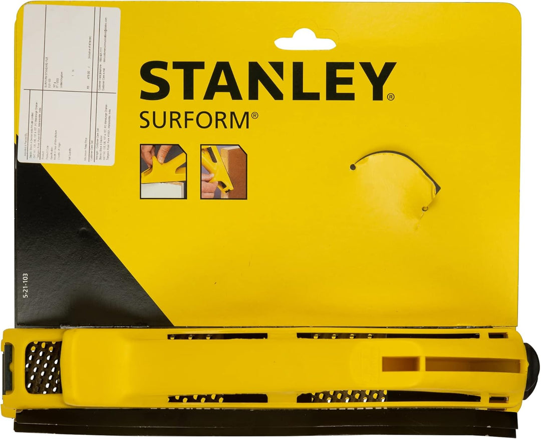 Stanley Surform Hobbyhobel (werkzeugloser Blattwechsel, 270 mm Länge, 255 mm Blattlänge, Griff aus K