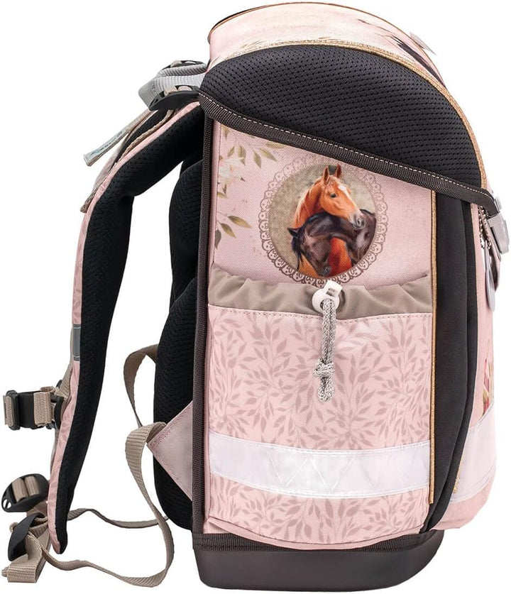 Belmil 403-13/AG/S Schulranzen Set 4 - teilig (Horse Chestnut)