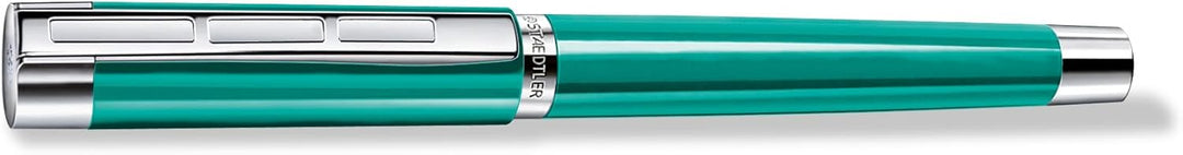 STAEDTLER Initium Resina Füllhalter, türkises Edelharz, F, Made in Germany, mit edler Geschenkverpac