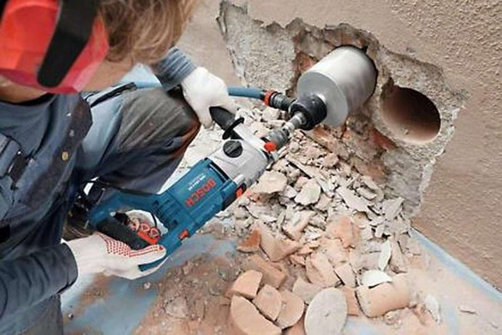 Bosch Professional Schlagbohrmaschine GSB 162-2 RE (inkl. Zusatzhandgriff, Tiefenanschlag, Zahnkranz