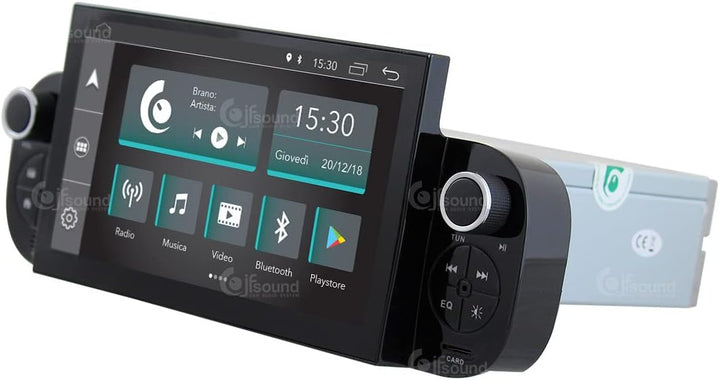 Costum fit Autoradio für FIAT Panda Android GPS Bluetooth WiFi Dab USB Full HD Touchscreen Display 7