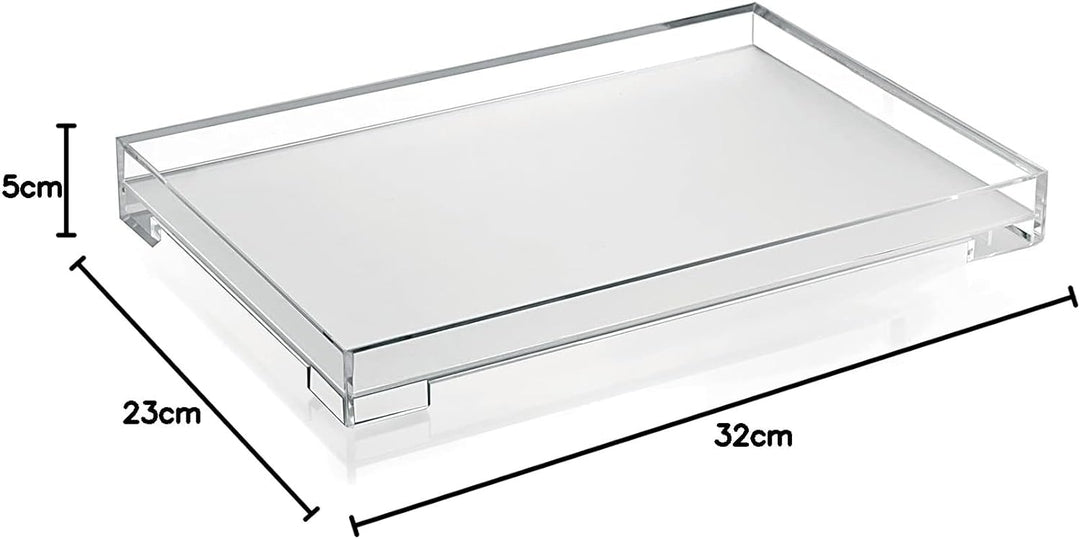 Guzzini - Icons ESSENCE, M Tablett - Transparent, 32x23xh5 cm - 19780100 M Durchsichtig, M Durchsich