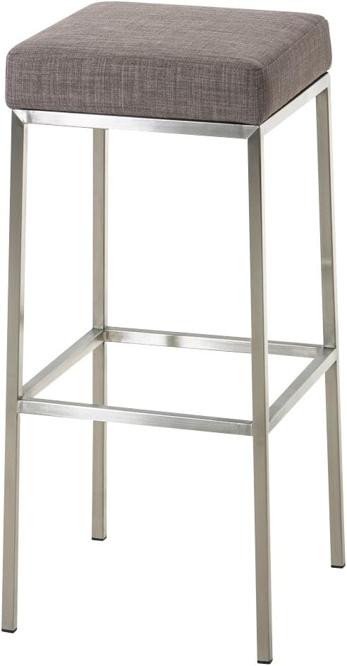CLP Barhocker Montreal I Gepolsterter Barstuhl mit Stoffbezug I Tresenhocker mit Metallgestell, Farb