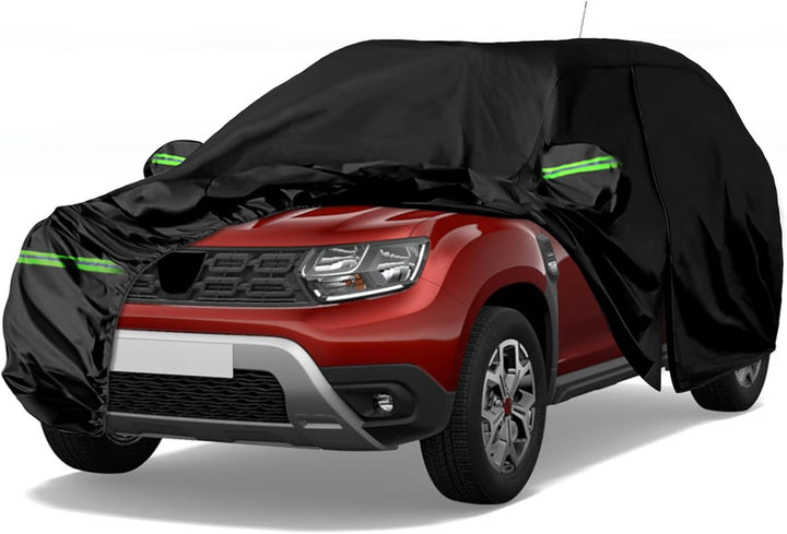 Autoabdeckung Passend für Dacia Duster 2010-2024, wasserdichte Vollgarage Autoplane mit Reissverschl