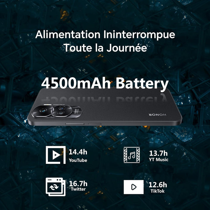 HONOR 90 Lite 5G Smartphone mit Dreifachkamera 100 MP, 8 + 256 GB, 6,7 Zoll Display, 90 Hz, 4500 mAh