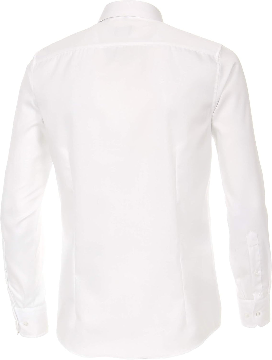 Venti Herren Twill Hemd unifarben extra Langer Arm 72cm Modern Fit 45 Extra Tall Weiss, 45 Extra Tal