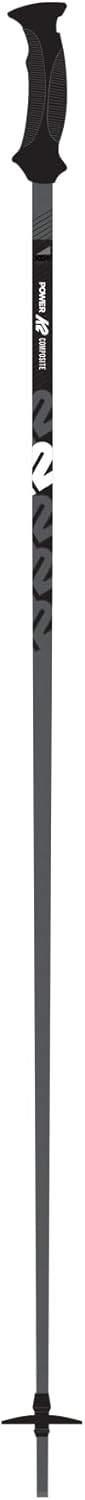 K2 Herren Power Composite Skistock, gunmetal