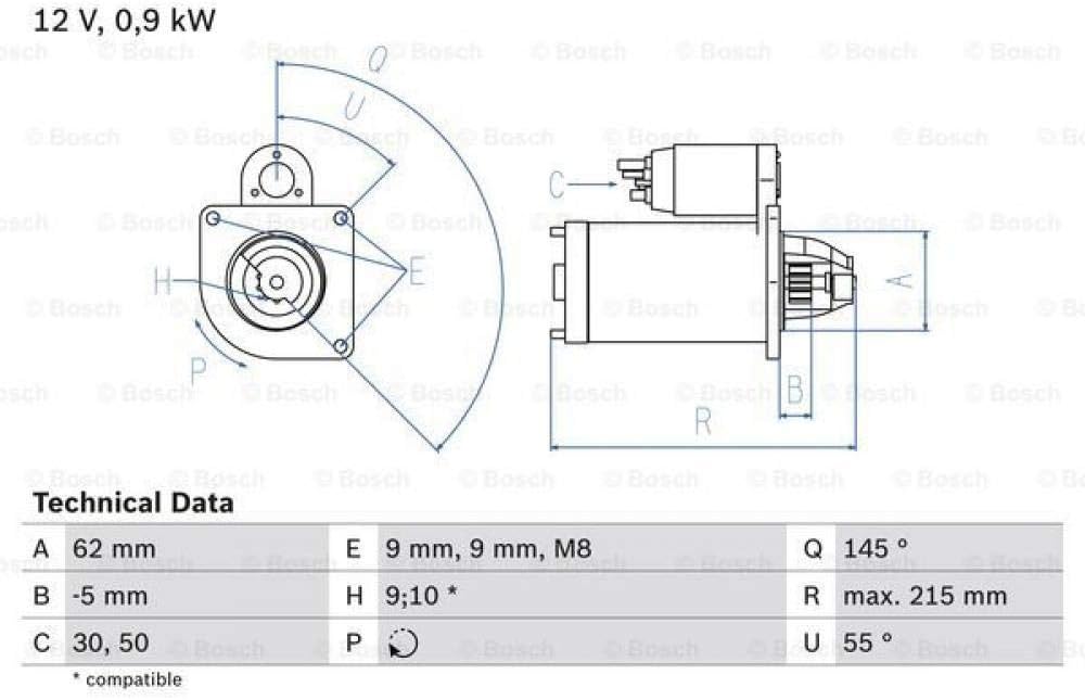 BOSCH 0986013850 Starter