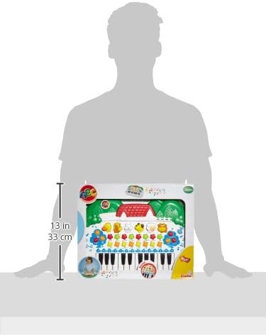 Simba 104018188 - ABC Tier-Keyboard, mit verschiedenen Sounds und Einstellfunktionen, 28x39cm, ab 3