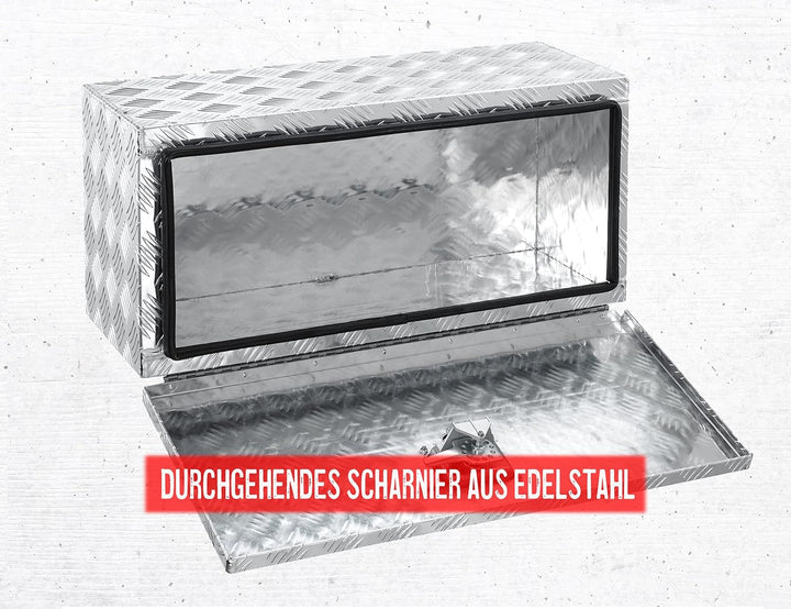 FTsolid Unterflurbox aus Alu Anhängerkiste Staubox Gurtkiste Staukasten Werkzeugkiste Staukasten Unt