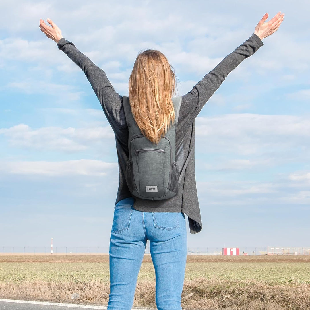 G4Free Kleiner Rucksack 10L Faltbarer Leichter Wanderrucksack Damen Herren Daypack für Outdoor Wande