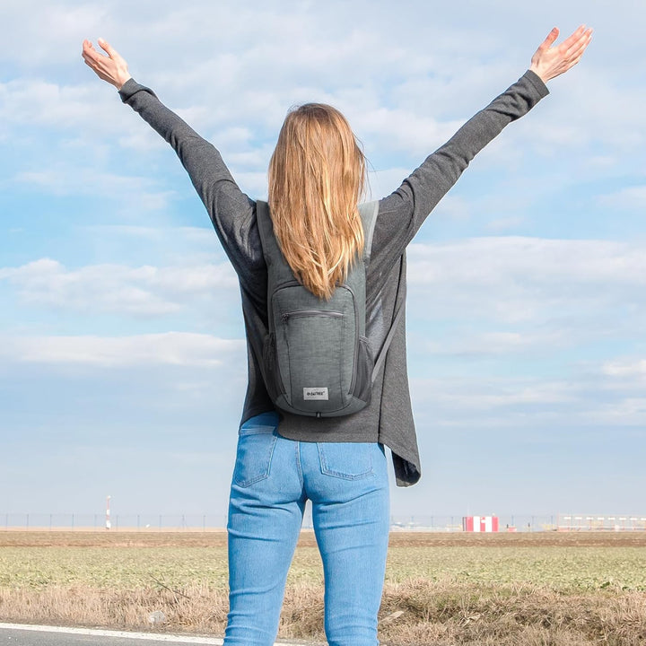 G4Free Kleiner Rucksack 10L Faltbarer Leichter Wanderrucksack Damen Herren Daypack für Outdoor Wande