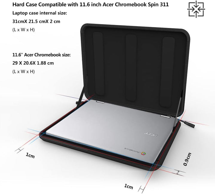 Smatree Laptop Hartschalen für 11,6 Zoll Acer Chromebook Spin 311 Tragetasche, für 12,2 Zoll Chromeb