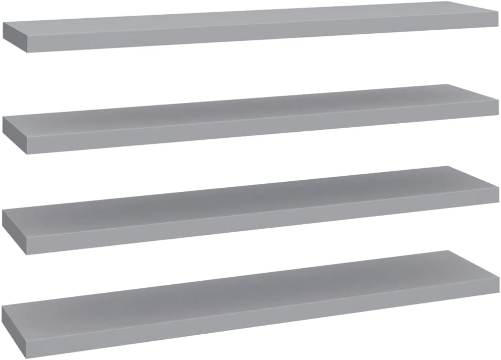 FIRBNUS 4 STK. 120x23,5x3,8 cm Floating Wall Shelf Schweberegal HĂ€ngeregal Regale Wandregale Regalbo