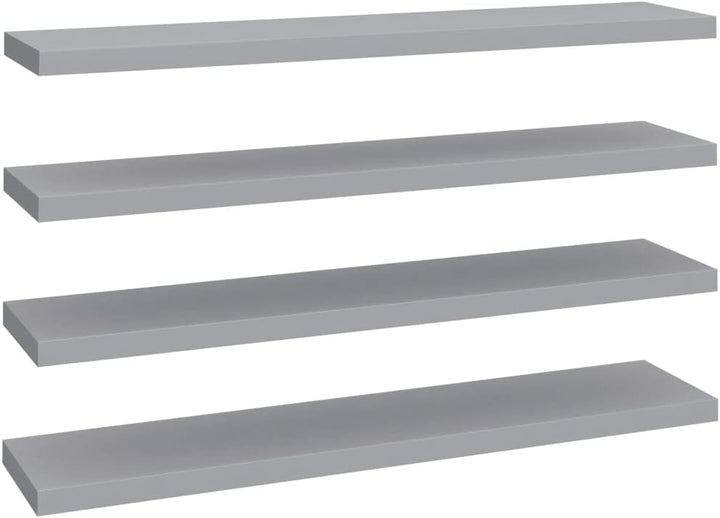 FIRBNUS 4 STK. 120x23,5x3,8 cm Floating Wall Shelf Schweberegal HĂ€ngeregal Regale Wandregale Regalbo