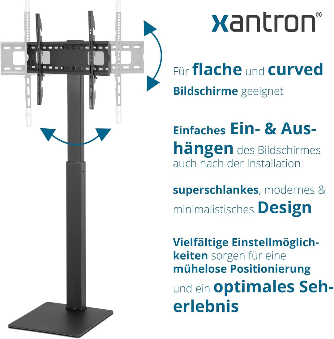 Xantron® Universal TV Ständer 37-75 Zoll/VESA 200x200-600x400 / Höhenverstellbarer, drehbarer TV Sta